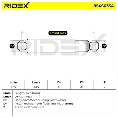 Amortyzator RIDEX 854S0334 854S0334 - foto 8