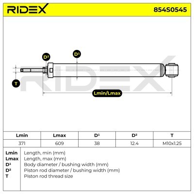 Amortyzator RIDEX 854S0545 854S0545 - foto 9