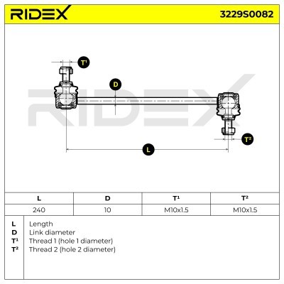 Łącznik Stabilizatora RIDEX 3229S0082 3229S0082 - foto 12