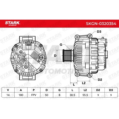 Alternator Stark SKGN-0320354 SKGN-0320354 - foto 7