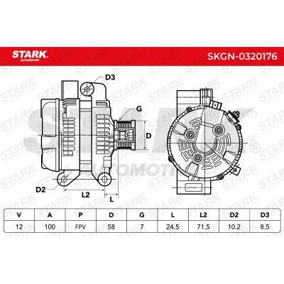 Alternator Stark SKGN-0320176 SKGN-0320176 - foto 7