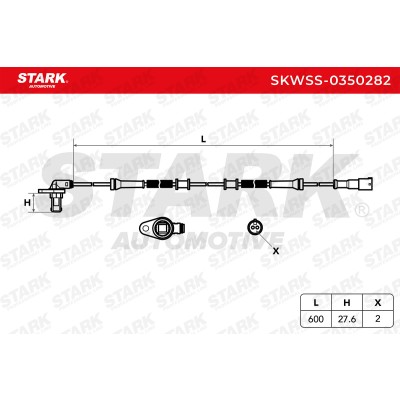 Czujnik ABS Stark SKWSS-0350282 SKWSS-0350282 - foto 6