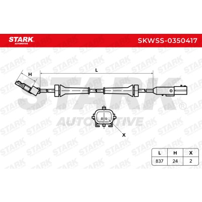 Czujnik ABS Stark SKWSS-0350417 SKWSS-0350417 - foto 6