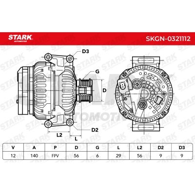Alternator Stark SKGN-0321112 SKGN-0321112 - foto 5