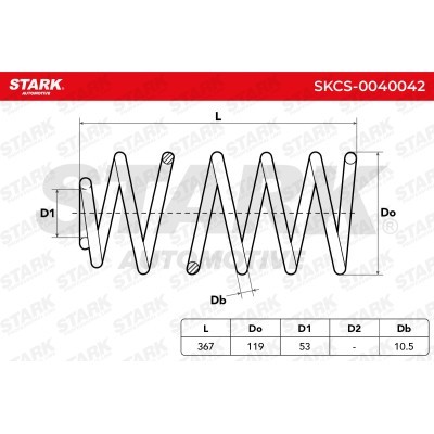 Sprężyna Zawieszenia Stark SKCS-0040042 SKCS-0040042 - foto 6