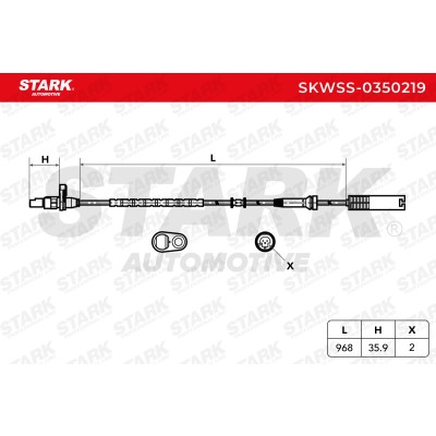 Czujnik ABS Stark SKWSS-0350219 SKWSS-0350219 - foto 6