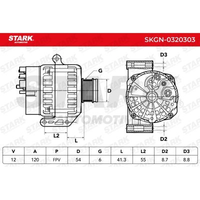 Alternator Stark SKGN-0320303 SKGN-0320303 - foto 7