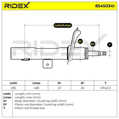 Amortyzator RIDEX 854S0341 854S0341 - foto 8