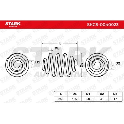 Sprężyna Zawieszenia Stark SKCS-0040023 SKCS-0040023 - foto 5
