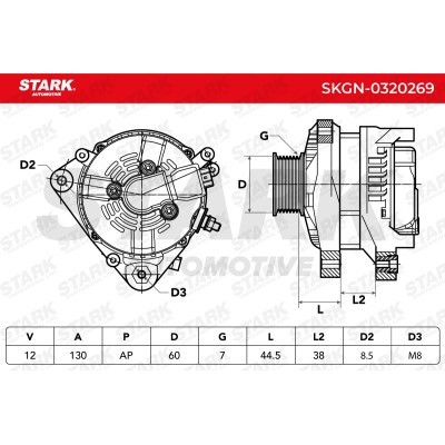 Alternator Stark SKGN-0320269 SKGN-0320269 - foto 6