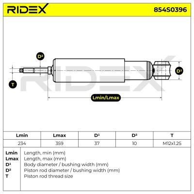 Amortyzator RIDEX 854S0396 854S0396 - foto 6