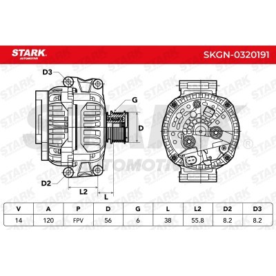Alternator Stark SKGN-0320191 SKGN-0320191 - foto 7