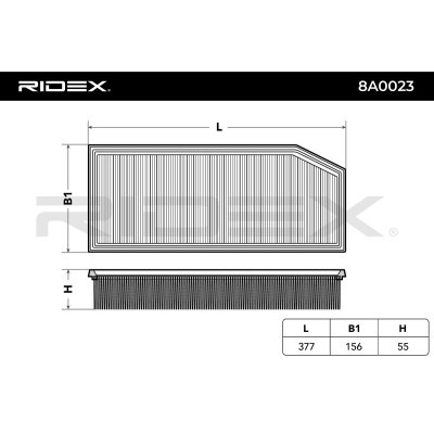 Filtr Powietrza RIDEX 8A0023 8A0023 - foto 3