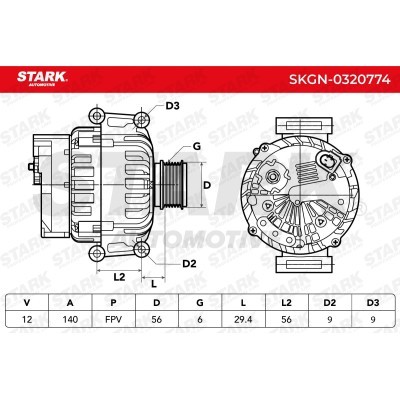 Alternator Stark SKGN-0320774 SKGN-0320774 - foto 6