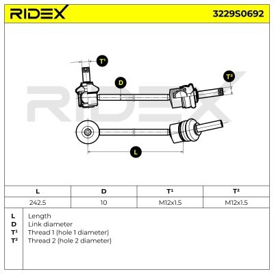 Łącznik Stabilizatora RIDEX 3229S0692 3229S0692 - foto 9