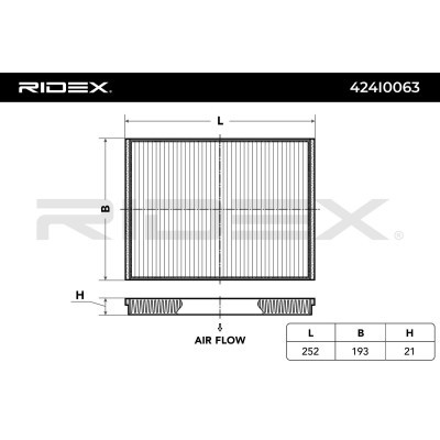 Filtr Kabinowy RIDEX 424I0063 424I0063 - foto 4
