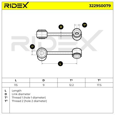 Łącznik Stabilizatora RIDEX 3229S0079 3229S0079 - foto 6