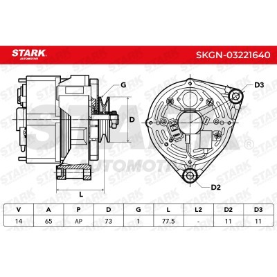 Alternator Stark SKGN-03221640 SKGN-03221640 - foto 8