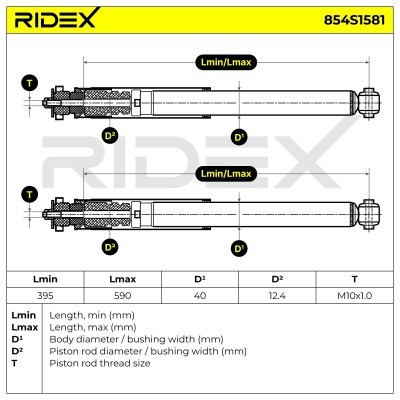 Amortyzator RIDEX 854S1581 854S1581 - foto 7