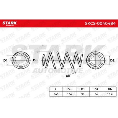 Sprężyna Zawieszenia Stark SKCS-0040484 SKCS-0040484 - foto 5