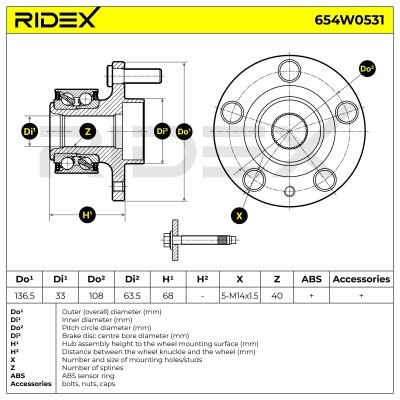 Łożysko Koła RIDEX 654W0531 654W0531 - foto 7
