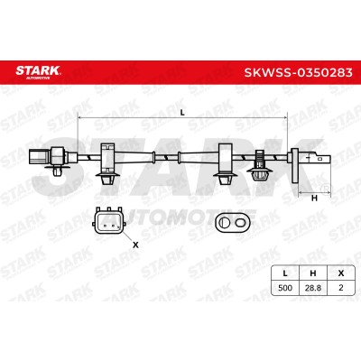 Czujnik ABS Stark SKWSS-0350283 SKWSS-0350283 - foto 6