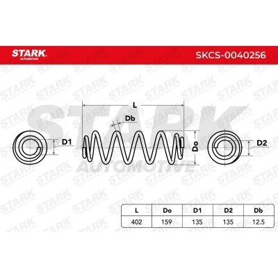 Sprężyna Zawieszenia Stark SKCS-0040256 SKCS-0040256 - foto 5