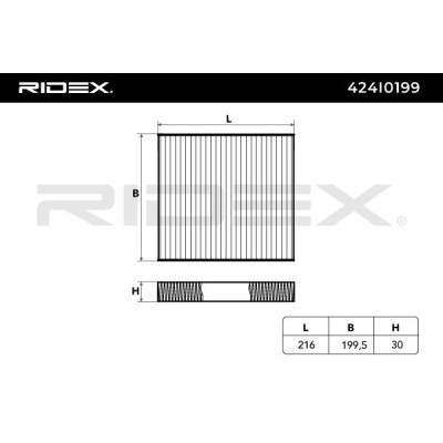 Filtr Kabinowy RIDEX 424I0199 424I0199 - foto 6