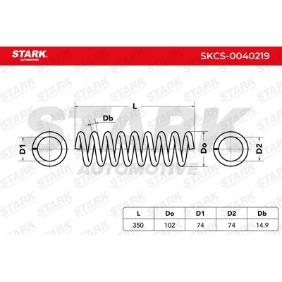 Sprężyna Zawieszenia Stark SKCS-0040219 SKCS-0040219 - foto 6