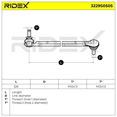 Łącznik Stabilizatora RIDEX 3229S0505 3229S0505 - foto 5