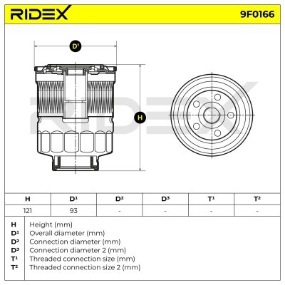 Filtr Paliwa RIDEX 9F0166 9F0166 - foto 5