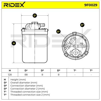 Filtr Paliwa RIDEX 9F0129 9F0129 - foto 6