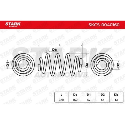 Sprężyna Zawieszenia Stark SKCS-0040160 SKCS-0040160 - foto 6