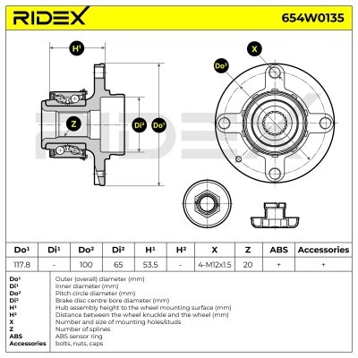 Łożysko Koła RIDEX 654W0135 654W0135 - foto 8