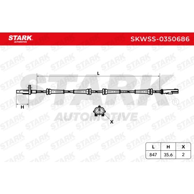 Czujnik ABS Stark SKWSS-0350686 SKWSS-0350686 - foto 6