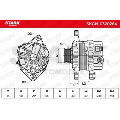 Alternator Stark SKGN-0320264 SKGN-0320264 - foto 9