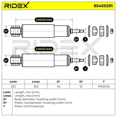 Amortyzator RIDEX 854S0291 854S0291 - foto 4
