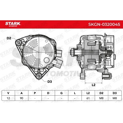 Alternator Stark SKGN-0320045 SKGN-0320045 - foto 7
