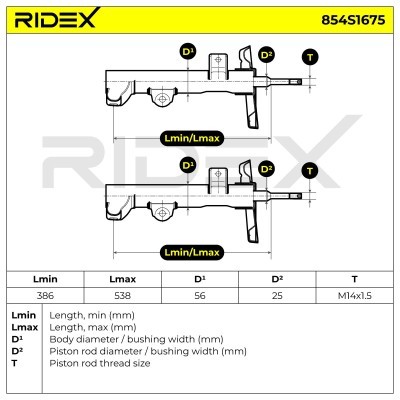 Amortyzator RIDEX 854S1675 854S1675 - foto 8