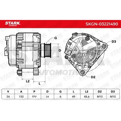 Alternator Stark SKGN-03221490 SKGN-03221490 - foto 5