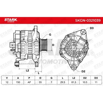 Alternator Stark SKGN-0321039 SKGN-0321039 - foto 7