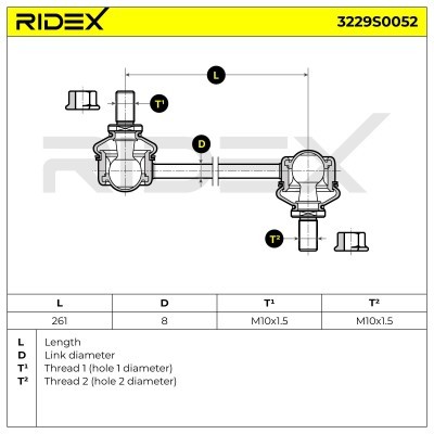 Łącznik Stabilizatora RIDEX 3229S0052 3229S0052 - foto 6