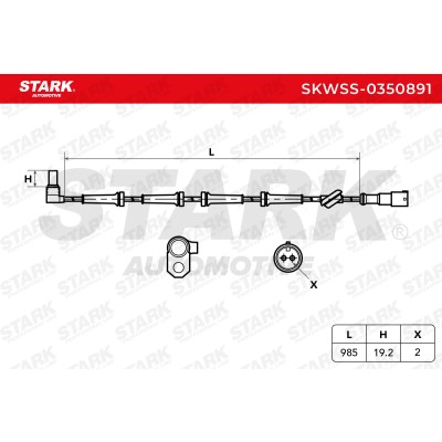 Czujnik ABS Stark SKWSS-0350891 SKWSS-0350891 - foto 6