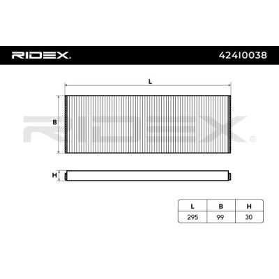 Filtr Kabinowy RIDEX 424I0038 424I0038 - foto 5