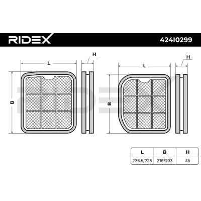 Filtr Kabinowy RIDEX 424I0299 424I0299 - foto 6