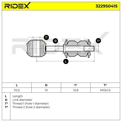Łącznik Stabilizatora RIDEX 3229S0415 3229S0415 - foto 5