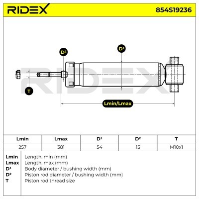 Amortyzator RIDEX 854S19236 854S19236 - foto 8