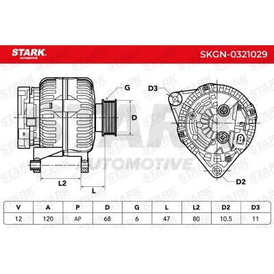 Alternator Stark SKGN-0321029 SKGN-0321029 - foto 5