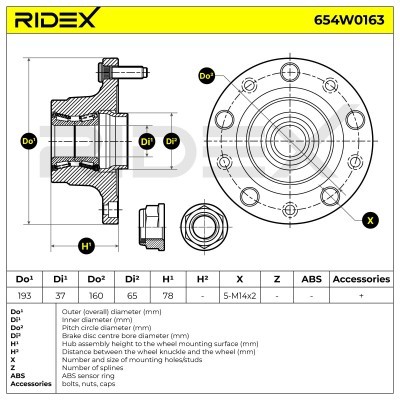 Łożysko Koła RIDEX 654W0163 654W0163 - foto 6
