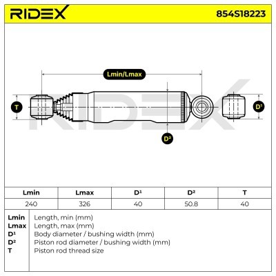 Amortyzator RIDEX 854S18223 854S18223 - foto 8